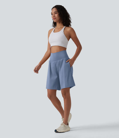 Pulooma® High Waist 2-in-1 Yoga Shorts
