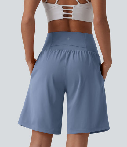 Pulooma® High Waist 2-in-1 Yoga Shorts