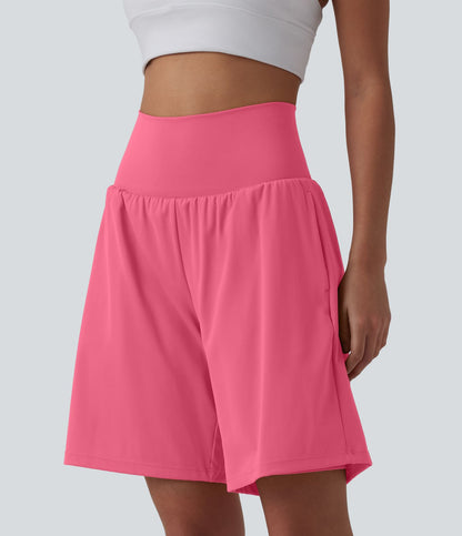 Pulooma® High Waist 2-in-1 Yoga Shorts