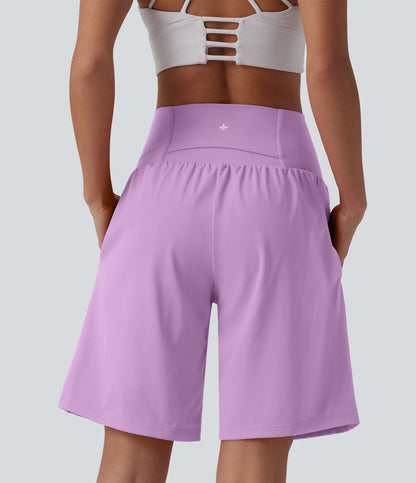 Pulooma® High Waist 2-in-1 Yoga Shorts