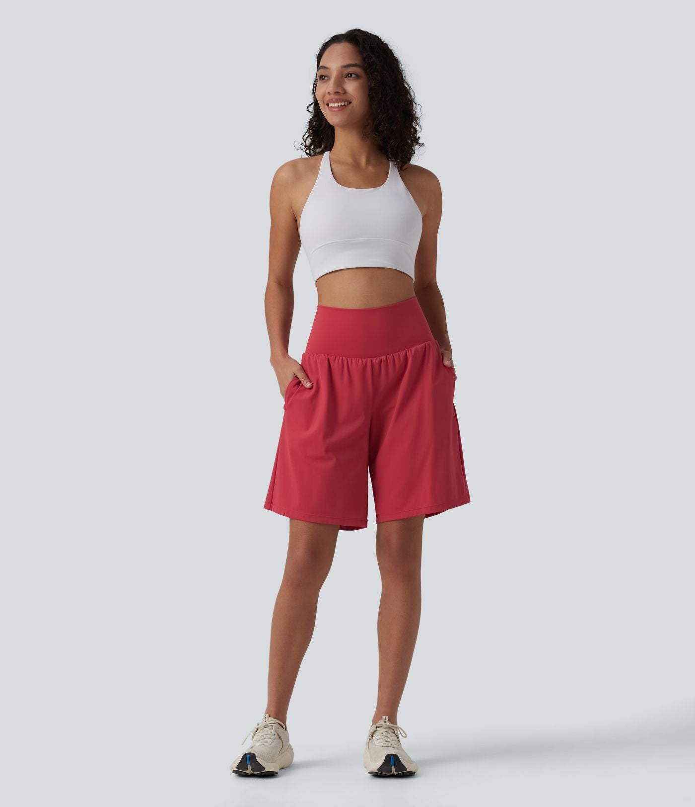 Pulooma® High Waist 2-in-1 Yoga Shorts