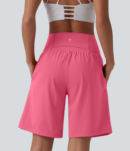 Pulooma® High Waist 2-in-1 Yoga Shorts