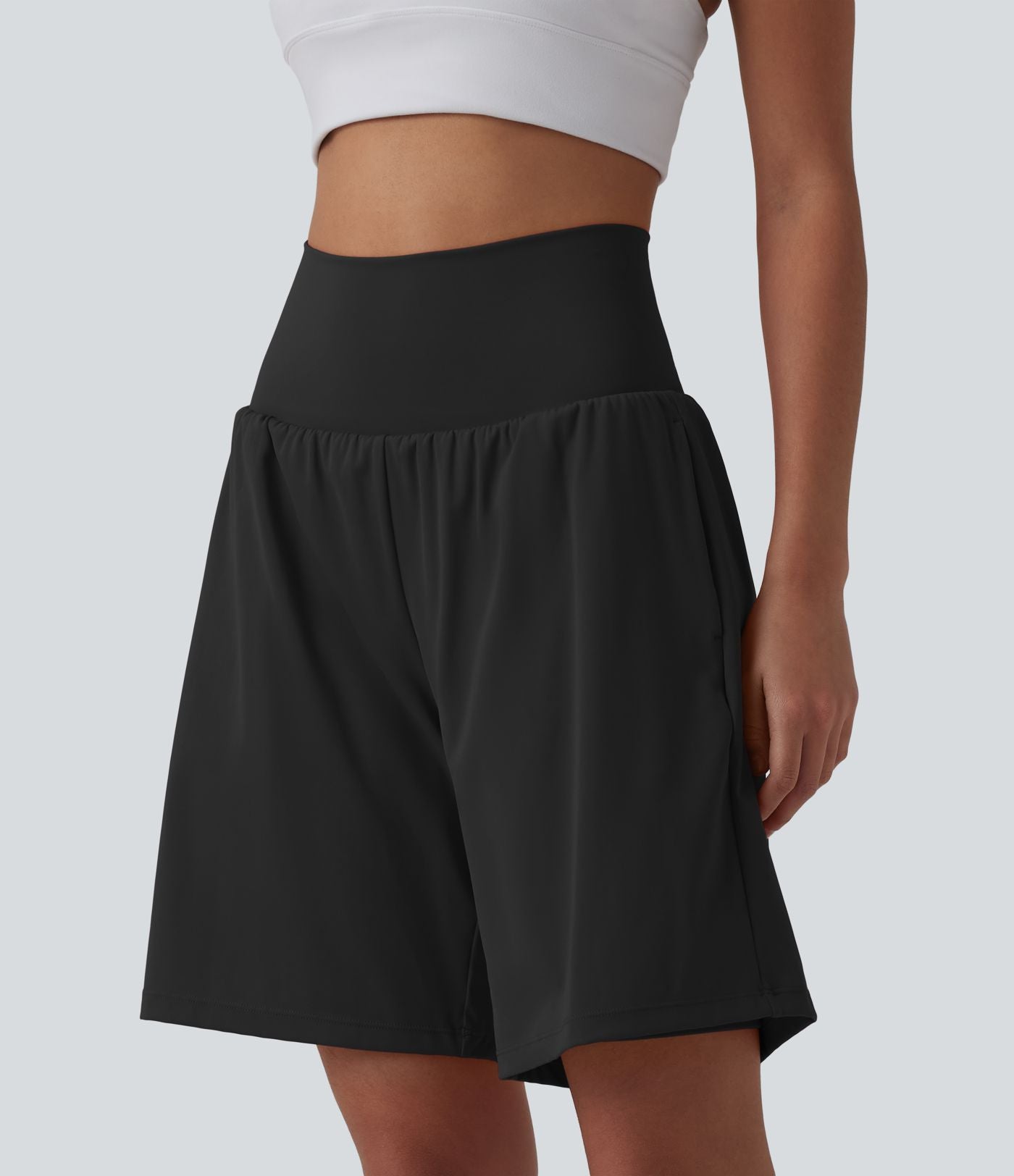 Pulooma® High Waist 2-in-1 Yoga Shorts