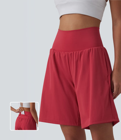 Pulooma® High Waist 2-in-1 Yoga Shorts